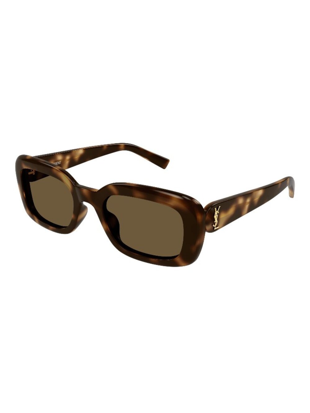 New Saint Laurent Women's Sunglasses Havana Square Brown Lens Acetate Frame SL